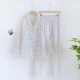 2025 Spring/Summer New Women's Pajama Set 100% Pure Cotton Double Layer Gauze Long Sleeve Two Piece Cartoon Cute Sweet Home Fury