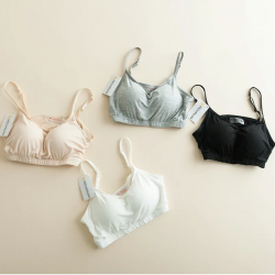 New Modal non-steel ring underwear integrated with chest pad suspenders vest bra sports underwear tube top short vest camisole