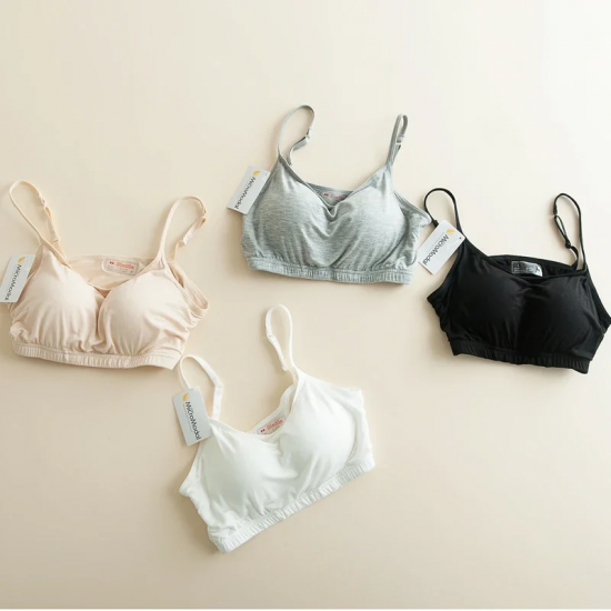 New Modal non-steel ring underwear integrated with chest pad suspenders vest bra sports underwear tube top short vest camisole