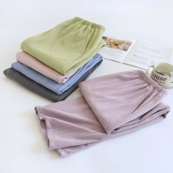 2025 Japanese New Autumn/Winter Couple Sleeper Pants, Men's and Women's Striped Home Sleeper Pants, Velvet Loose Large Pants