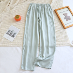 2025 New Summer Couple Sleeping Pants Gongsatin Viscous Fiber Men's and Women's Sleeping Pants Thin Large Loose Home Pants