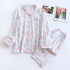 2025 New Spring and Autumn Women's Pajama Set 100% Cotton Knitted Cute Loose Long sleeved Pants Two piece Home Furnishing Set