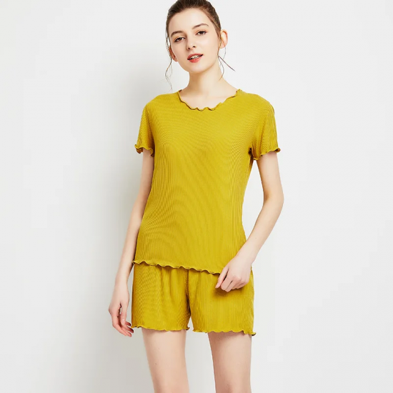 New summer modal short-sleeved shorts suit ladies pajamas casual large size loose comfortable pajamas suits  pajamas for women