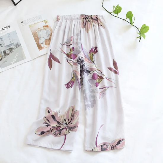 2025 new ladies summer shorts cropped pants thin section soft artificial cotton loose casual home pants can be worn outside