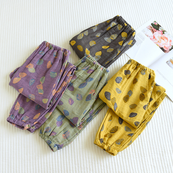 2025 New Women's Spring and Autumn Japanese Pants 100% Cotton Sleeping Pants Ladies Thin Close-up Pants Loose Home Pants