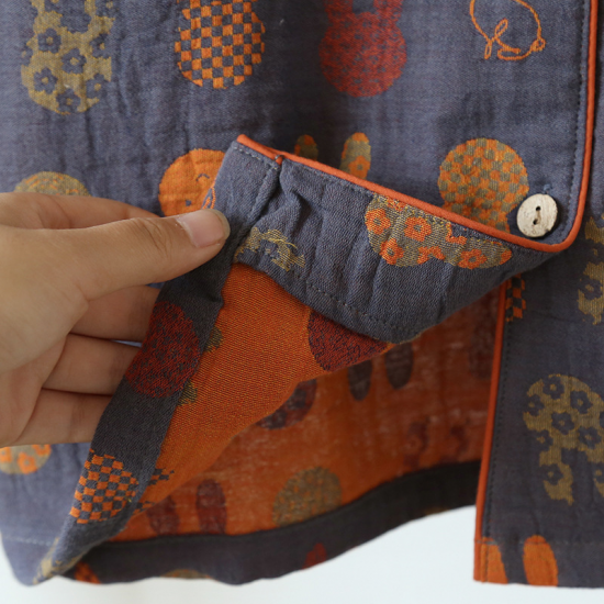 2025 Verão Novo Casal Shorts de Manga Curta Duas Peças Conjunto de 100% Algodão Crepe Tecido Homens e Mulheres Grande Homewear