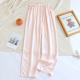 2025 New Summer Couple Sleeping Pants Gongsatin Viscous Fiber Men's and Women's Sleeping Pants Thin Large Loose Home Pants